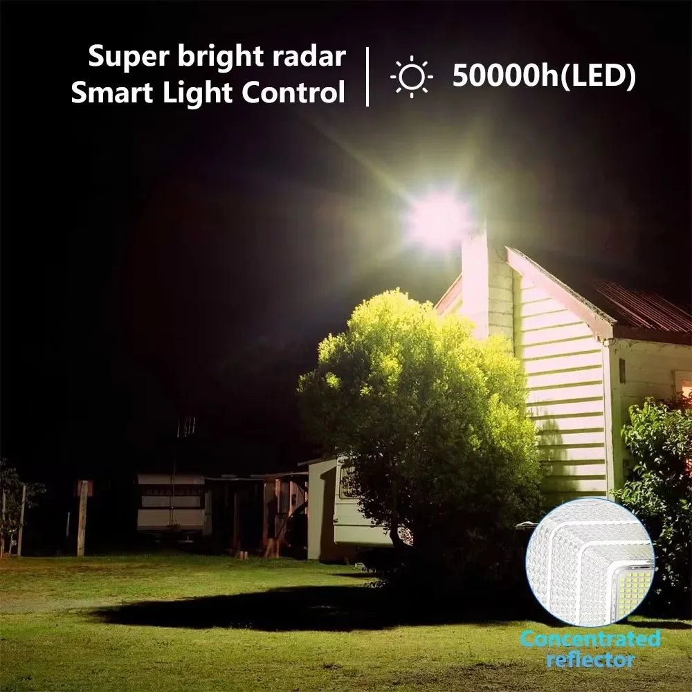 30/50/100/200/300/500W Solar Outdoor Lights High Brightness Waterproof Street Lamp Led Powered Sportlight with Remote Control